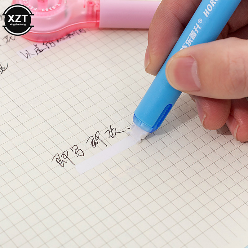 6 m hosszúságú toll alakjavító szalag Iskolai kellékek Új kreatív tervezésű írószer-javító szalag irodai diákpapírokhoz