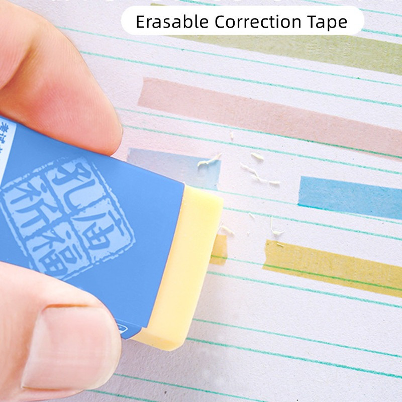 Χαριτωμένο Φθορίζον Ανοιχτόχρωμο Πρέσα Διόρθωσης Ταινίας Λεύκωμα Ημερολόγιο DIY Διακόσμηση Σημειωματάριο Βασικό Περιεχόμενο Φοιτητικό Χαρτικά