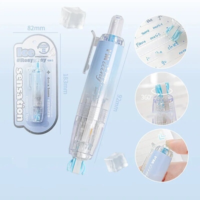 Írószer-javító szalag átlátszó színátmenetes diákjavító szalag gyerekeknek korrekciós szalag Szép iskolai kellékek