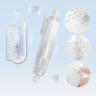 Írószer-javító szalag átlátszó színátmenetes diákjavító szalag gyerekeknek korrekciós szalag Szép iskolai kellékek