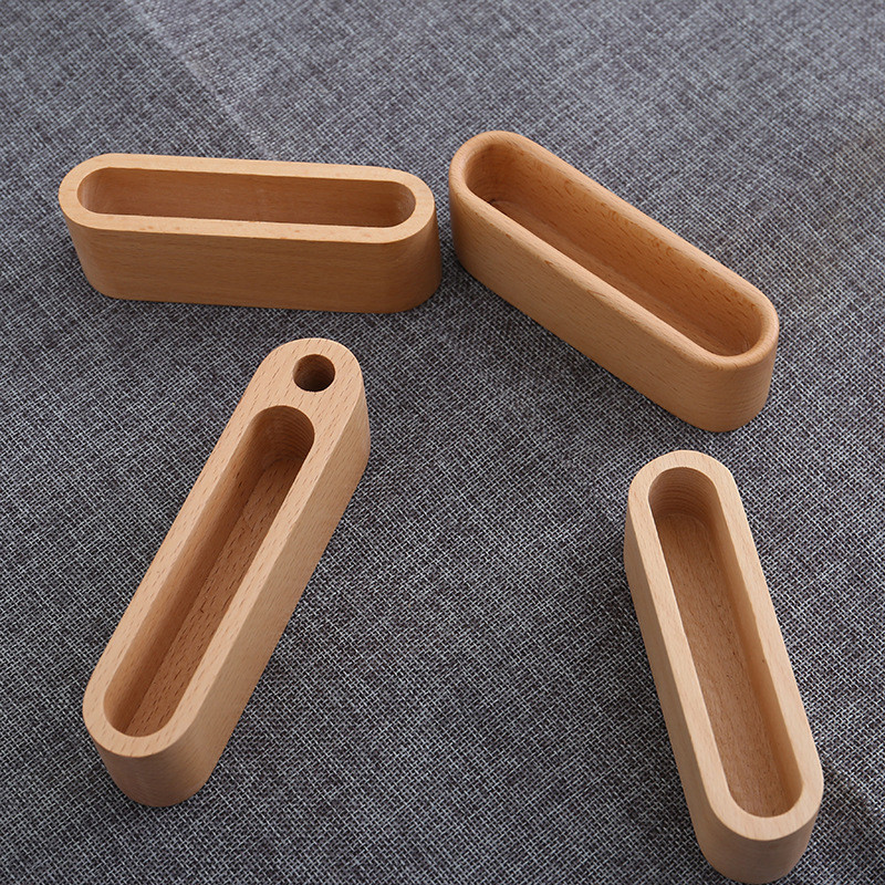 1/2/3 слота Масивна настолна стойка за дисплеи за визитки Поставка за бележки Кутия за съхранение Органайзер за карти от бук за офис с дупка за писалка