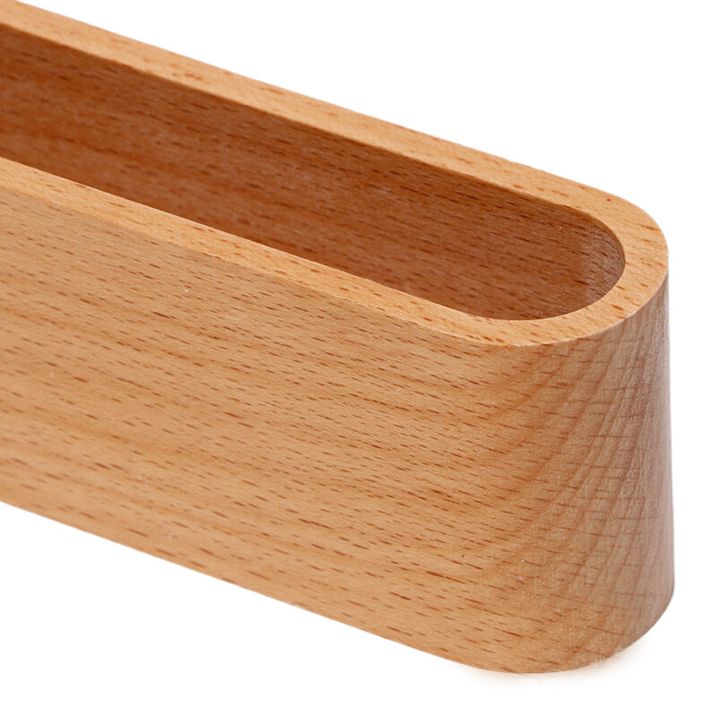 1/2/3 слота Масивна настолна стойка за дисплеи за визитки Поставка за бележки Кутия за съхранение Органайзер за карти от бук за офис с дупка за писалка