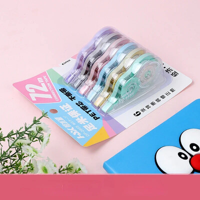 6 db/szett 72M görgő nagy kapacitású helyes övjavító szalag írószer Diákiroda Iskolai írószer kellékek