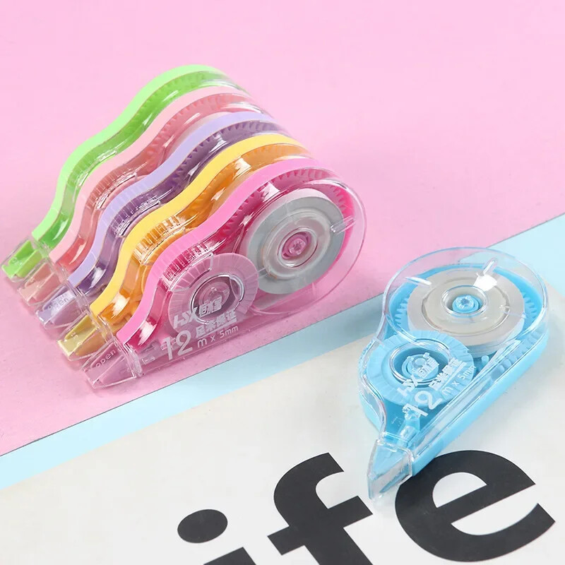 6 db/szett 72M görgő nagy kapacitású helyes övjavító szalag írószer Diákiroda Iskolai írószer kellékek