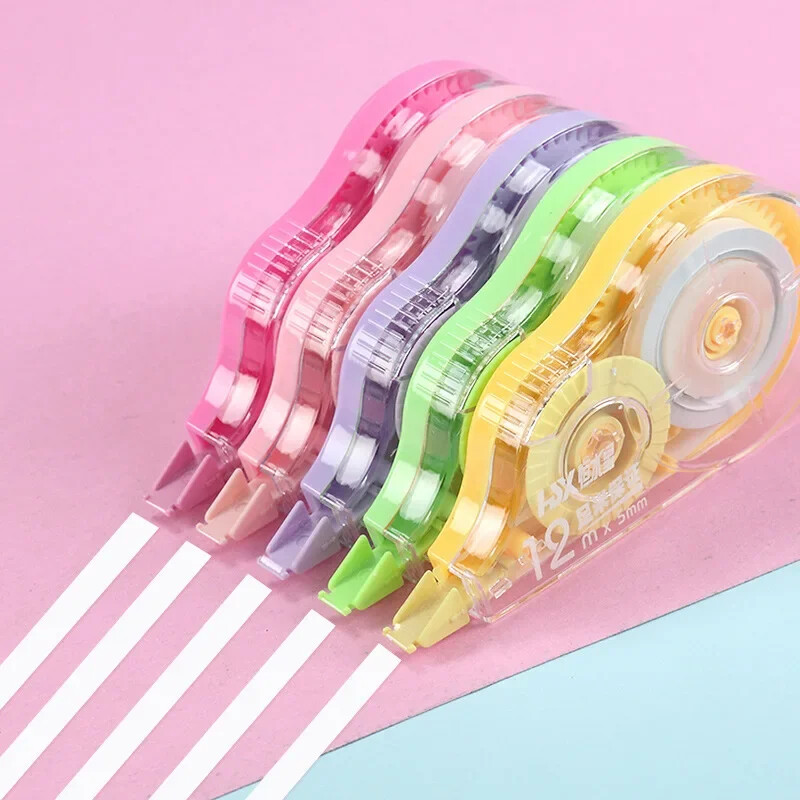 6 db/szett 72M görgő nagy kapacitású helyes övjavító szalag írószer Diákiroda Iskolai írószer kellékek