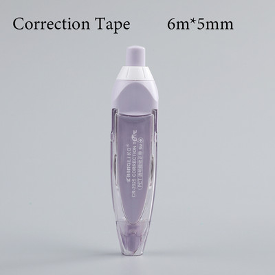 Journamm 5mm*6m diákjavító szalag hiba radír Írható matrica Toll típusú cserélhető utántöltő Kreatív iskolai írószerek