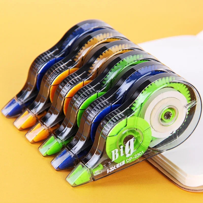 3 db/doboz 8M hosszúságú fehér korrekciós szalag Kawaii nagy kapacitású, hatékony szalag tanulói írószer iskolai irodaszerek számára