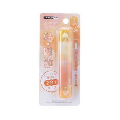 1 τμχ 2 σε 1 Διορθωτική ταινία διπλής κεφαλής και κόλλα σημείων κολλητική ταινία γραφικής ύλης Kawaii Stationery Παιδικά δώρα Αναλώσιμα γραφείου