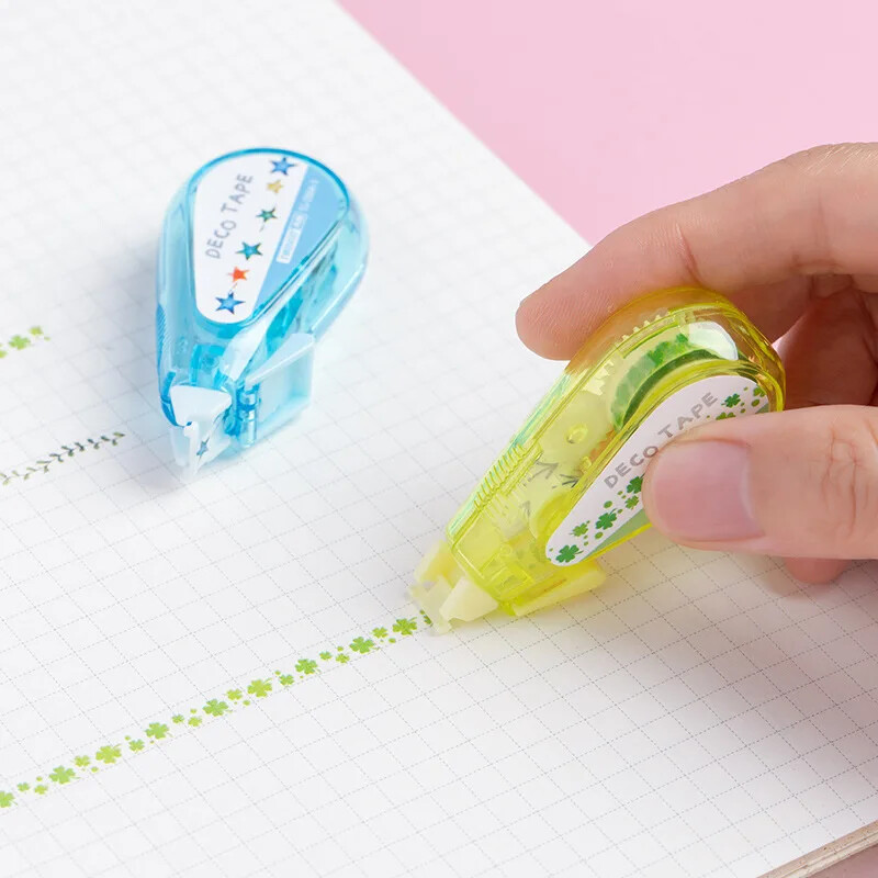 1db Kawaii korrekciós szalag, szép rajzfilm torta szív stílusú korrekciós szalag barkácsolás dekoratív scrapbook folyóirat diákkellékeihez