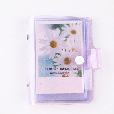 Сладък 3 инча LOMO Cards Binders Албуми Card Stock Прозрачен блестящ фотоалбум Instax Album Card Holder Mini Photo Album