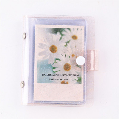 Сладък 3 инча LOMO Cards Binders Албуми Card Stock Прозрачен блестящ фотоалбум Instax Album Card Holder Mini Photo Album