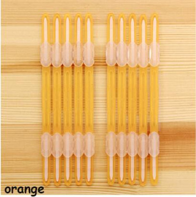 Опаковка от 10 комплекта пластмасови щипки за подвързване с два отвора, щипки за подвързване на свободни листа и цветни щипки за подвързване.