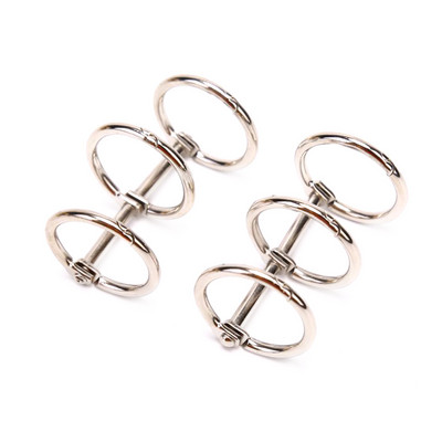 1/2Pcs Μεταλλικό Χαλαρό Φύλλο Βιβλιοδετικό 3 δαχτυλίδια για άλμπουμ σημειωματάριων Κλιπ λεύκωμα λευκώματος μεταλλικό δακτύλιο βιβλιοδεσίας Ημερολόγιο Κύκλος