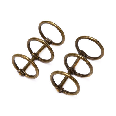 1/2Pcs Μεταλλικό Χαλαρό Φύλλο Βιβλιοδετικό 3 δαχτυλίδια για άλμπουμ σημειωματάριων Κλιπ λεύκωμα λευκώματος μεταλλικό δακτύλιο βιβλιοδεσίας Ημερολόγιο Κύκλος