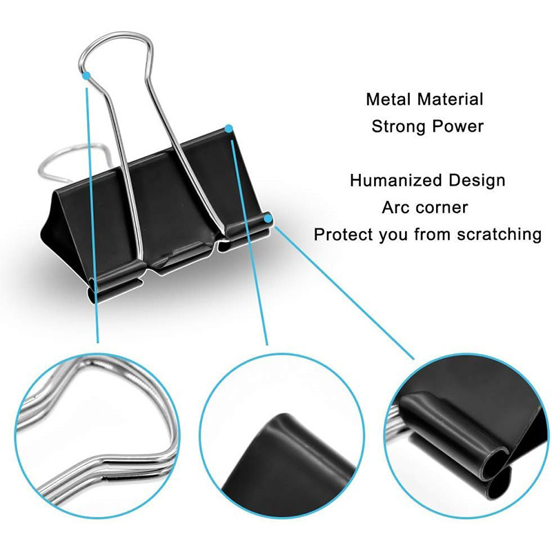 5-30 vnt. segtuvų segtukai, metaliniai atlenkiami spaustukai, maži sąvaržėlės spaustukai, 15/19/25/32/41/51 mm biuro segtukai, skirti namų mokyklos biuro laikymui