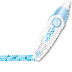 Koreai Kawaii Stripe Dots Press Type Dekoratív korrekciós szalag Scrapbooking napló Írószerek Aranyos iskolai kellékek