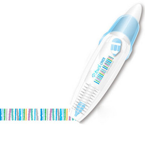 Koreai Kawaii Stripe Dots Press Type Dekoratív korrekciós szalag Scrapbooking napló Írószerek Aranyos iskolai kellékek