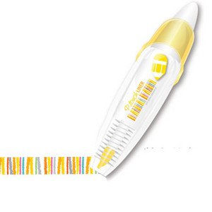 Koreai Kawaii Stripe Dots Press Type Dekoratív korrekciós szalag Scrapbooking napló Írószerek Aranyos iskolai kellékek