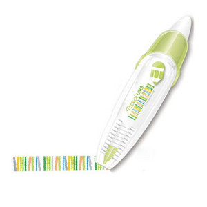 Koreai Kawaii Stripe Dots Press Type Dekoratív korrekciós szalag Scrapbooking napló Írószerek Aranyos iskolai kellékek