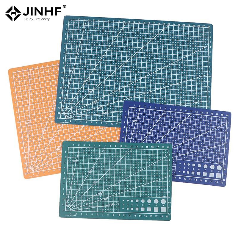 A4/A5 amatniecības karšu audums ādas papīrs, tāfeles režģa līnijas, pašatdziedinošs griešanas paklājs DIY instrumenti kokapstrādes paklāji ar rokām gatavoti paklāji