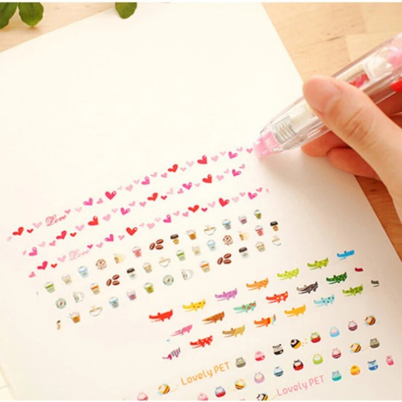 Γελοιογραφία Floral Pattern Τύπος Τύπος Διορθωτική Ταινίες Παιδική γραφική ύλη Τετράδιο Ημερολόγιο Διακοσμητικές ταινίες Χαρτί σχολικά είδη