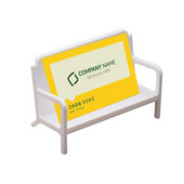 Vizitinių kortelių laikiklis Stalo kortelių laikymo stalas Vertikalus laikiklis Sofos formos vitrinos dėklas dekoratyvinei metalo plokštelei