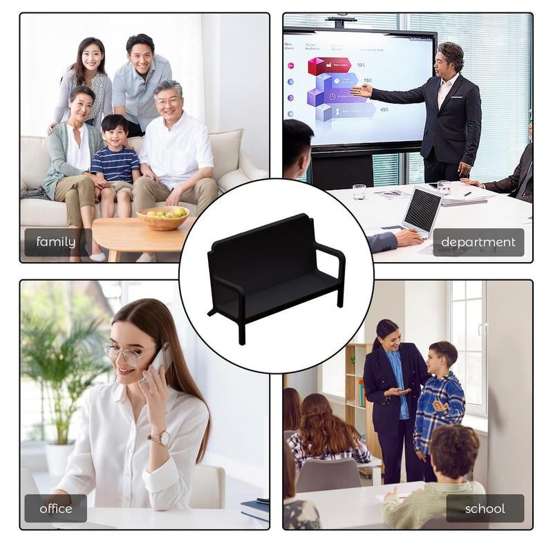 Vizitinių kortelių laikiklis Stalo kortelių laikymo stalas Vertikalus laikiklis Sofos formos vitrinos dėklas dekoratyvinei metalo plokštelei