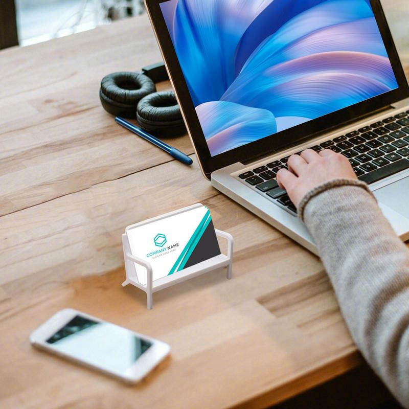 Vizitinių kortelių laikiklis Stalo kortelių laikymo stalas Vertikalus laikiklis Sofos formos vitrinos dėklas dekoratyvinei metalo plokštelei