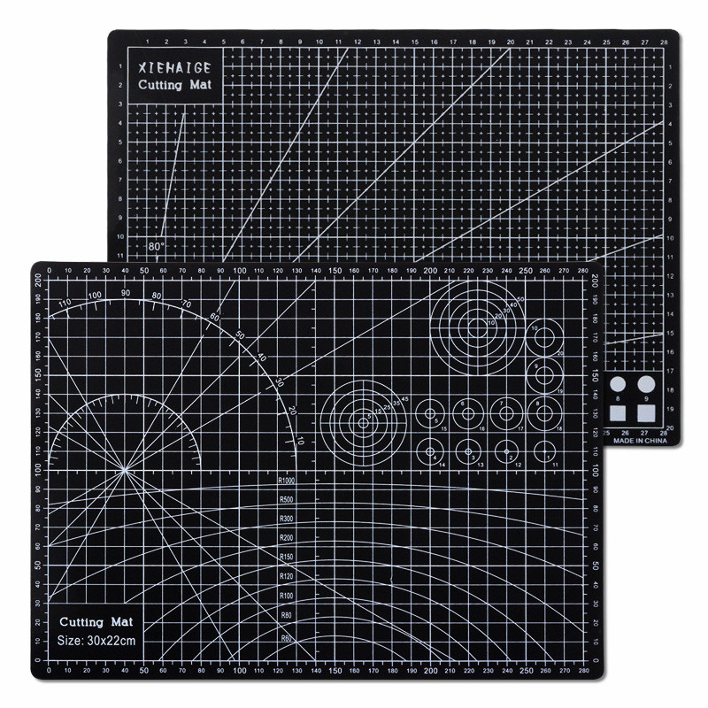 A4 formāta griešanas paliktnis manuāla darbvirsmas mākslas papīra griešanas griešanas nazis galds divpusējs lineāls griešanas dēlis PVC griešanas paklājs