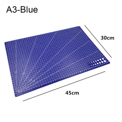 1 gab A3 PVC griešanas paklājiņš Divpusējs darbagalds griešanas dēlis savārstījums šūšanas rokasgrāmata DIY gravēšanas paliktnis mājas ādas amatniecības rīks