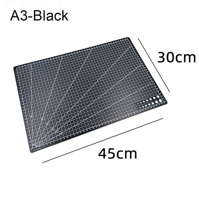 1 gab A3 PVC griešanas paklājiņš Divpusējs darbagalds griešanas dēlis savārstījums šūšanas rokasgrāmata DIY gravēšanas paliktnis mājas ādas amatniecības rīks