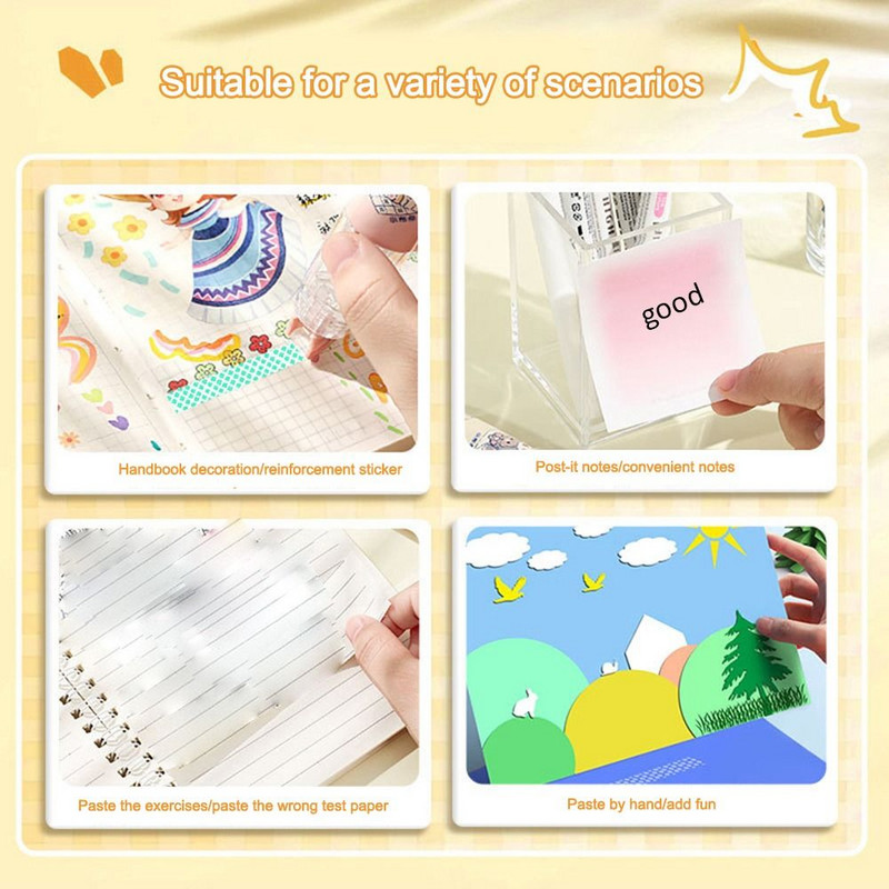 Vajutatav multifunktsionaalne pliiatsi stiilis täppliimteip Kontoriraamatu tarbed Õpilaste õppeeksam Kirjatarbed Multifunktsionaalne korrigeerimislint