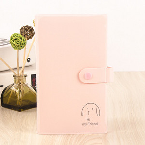 Átlátszó, többrétegű, 120 kártyás koreai diákgomb-stílusú névjegykártyakönyv-tároló kapocs, 3 hüvelykes fényképes névjegykártyakönyv