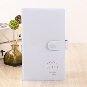 Átlátszó, többrétegű, 120 kártyás koreai diákgomb-stílusú névjegykártyakönyv-tároló kapocs, 3 hüvelykes fényképes névjegykártyakönyv