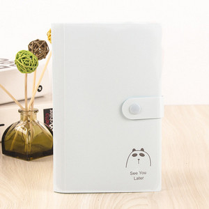 Átlátszó, többrétegű, 120 kártyás koreai diákgomb-stílusú névjegykártyakönyv-tároló kapocs, 3 hüvelykes fényképes névjegykártyakönyv