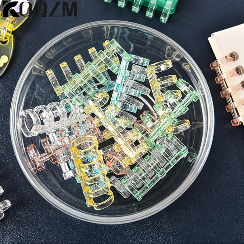 10 KOM. Prsten za vezivanje s 5 rupa za bilježnice, opruga, spiralni prsten, traka za vezivanje, kopča, kopča, kopča za uvez, školski pribor, pisac