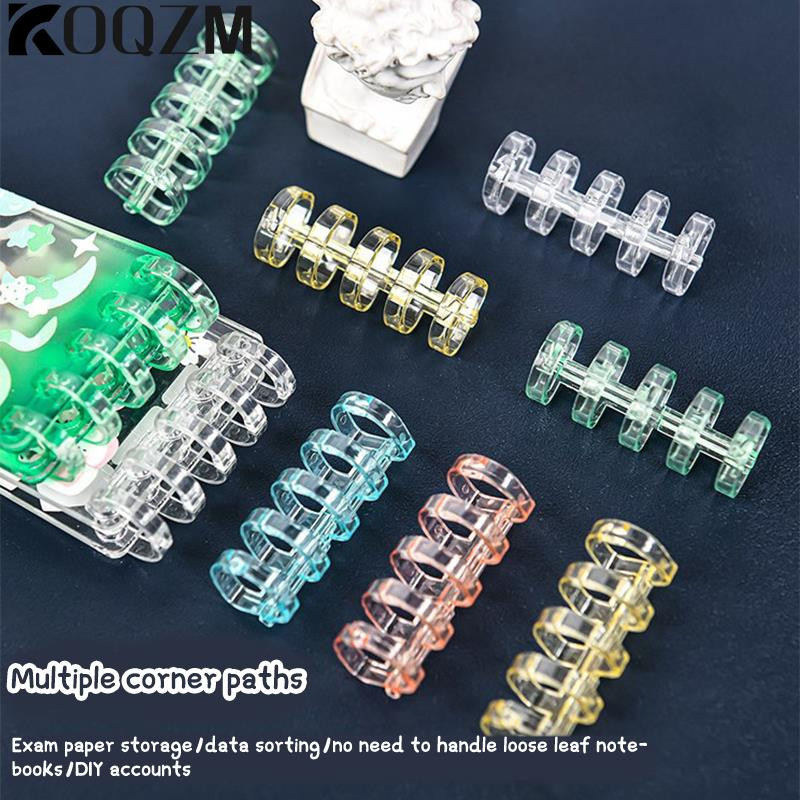 10 KOM. Prsten za vezivanje s 5 rupa za bilježnice, opruga, spiralni prsten, traka za vezivanje, kopča, kopča, kopča za uvez, školski pribor, pisac