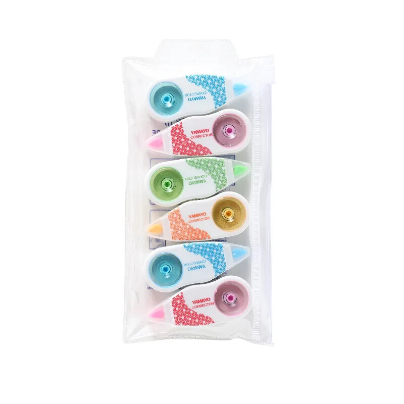 6db/tétel 8m hosszúságú White Out korrekciós szalag írószer iskolai kellékek