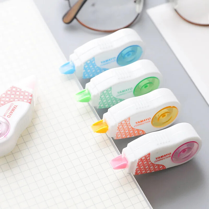 6db/tétel 8m hosszúságú White Out korrekciós szalag írószer iskolai kellékek