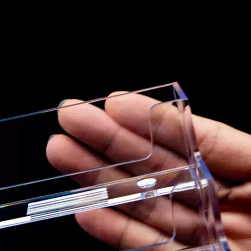 Akrüülist läbipaistev töölaua visiitkaardihoidja Asetage kaardihoidja riiulikarp