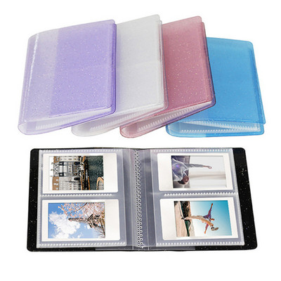 64 zsebes mini PVC fotógyűjtemény albumkötők kártyák tároló albumok képtartó 6*9 cm-es társasjátékos kártyafüzet