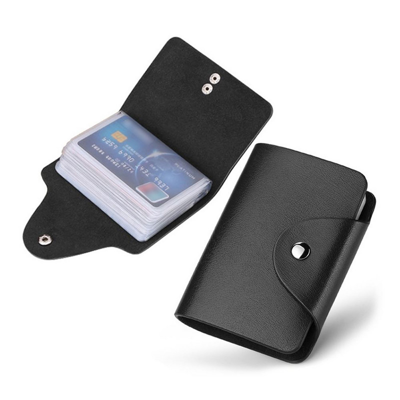 Muška osobna iskaznica Prijenosni novčanik Multi-card bit Mini torbica Držač kreditne poslovne kartice Torba za kartice PU kožna torbica za kartice 24 bita