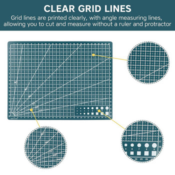 A3 A4 A5 PVC подложка за рязане Дъска за рязане Работна маса Пачуърк Ръководство за шиене Направи си сам нож Двустранна подложка Кожен инструмент за занаяти