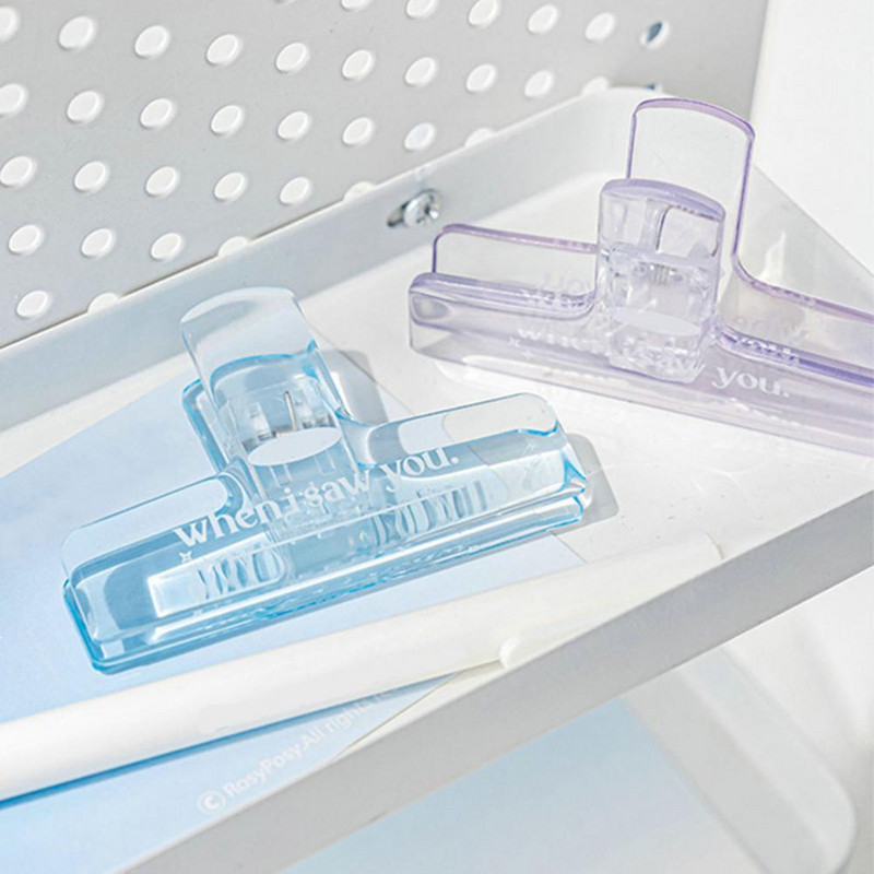 Könnyű, csúszásmentes dokumentumbilincs Széles körben használható jegyzettartó Irodai kompakt jegyzettartó