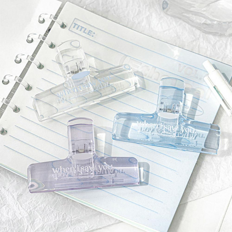 Könnyű, csúszásmentes dokumentumbilincs Széles körben használható jegyzettartó Irodai kompakt jegyzettartó