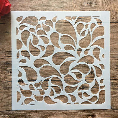 30 * 30 cm DIY šablona za slikanje predložak retro cvjetni uzorak model voštani papir pločica zid pod namještaj ukrasni kalup mandala