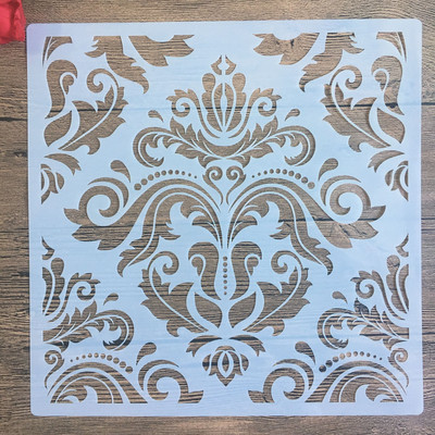 30 * 30 cm DIY šablona za slikanje predložak retro cvjetni uzorak model voštani papir pločica zid pod namještaj ukrasni kalup mandala