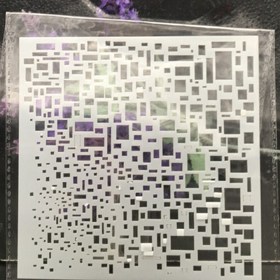 13 cm ruudu tekstuuriga plokk DIY kihistusšabloonid seinamaaling väljalõigete albumi värvimine reljeefalbumi dekoratiivkaardi mall