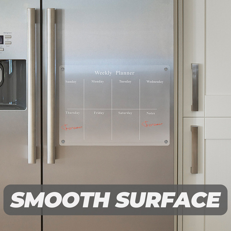 График Магнитна дъска за сухо изтриване Дневен планер Акрилна стенна бяла дъска Календар Домашна кухня Изтриваем Гъвкав таблет за писане