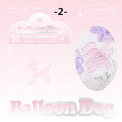 Mr. Paper 4 Design Ακρυλικό κλιπ Πρακτική διαφανής κόλλα που στάζει πεταλούδα σχήματος πεταλούδα Πολυλειτουργική κορεάτικη γραφική ύλη